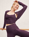 Spacedye? Raise The Barre Shirred Cropped Tank