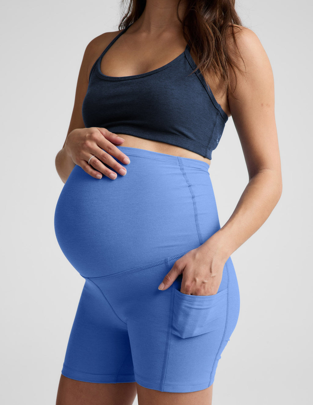 Spacedye? Keep Pace 5  Maternity Pocket Biker Short