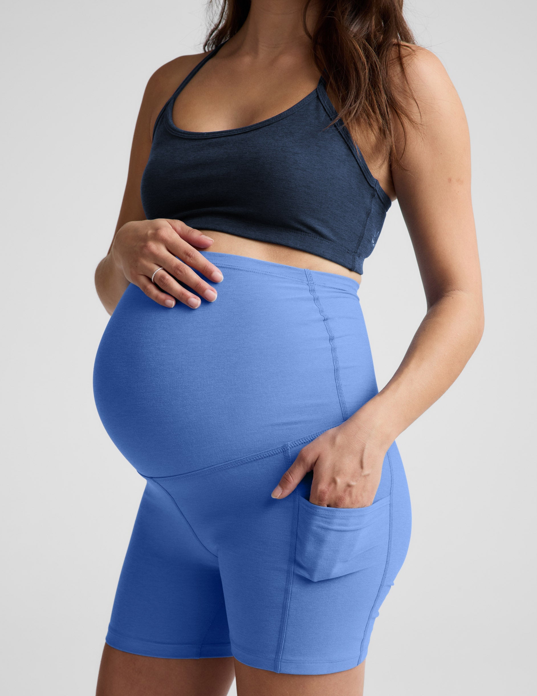 Spacedye? Keep Pace 5  Maternity Pocket Biker Short