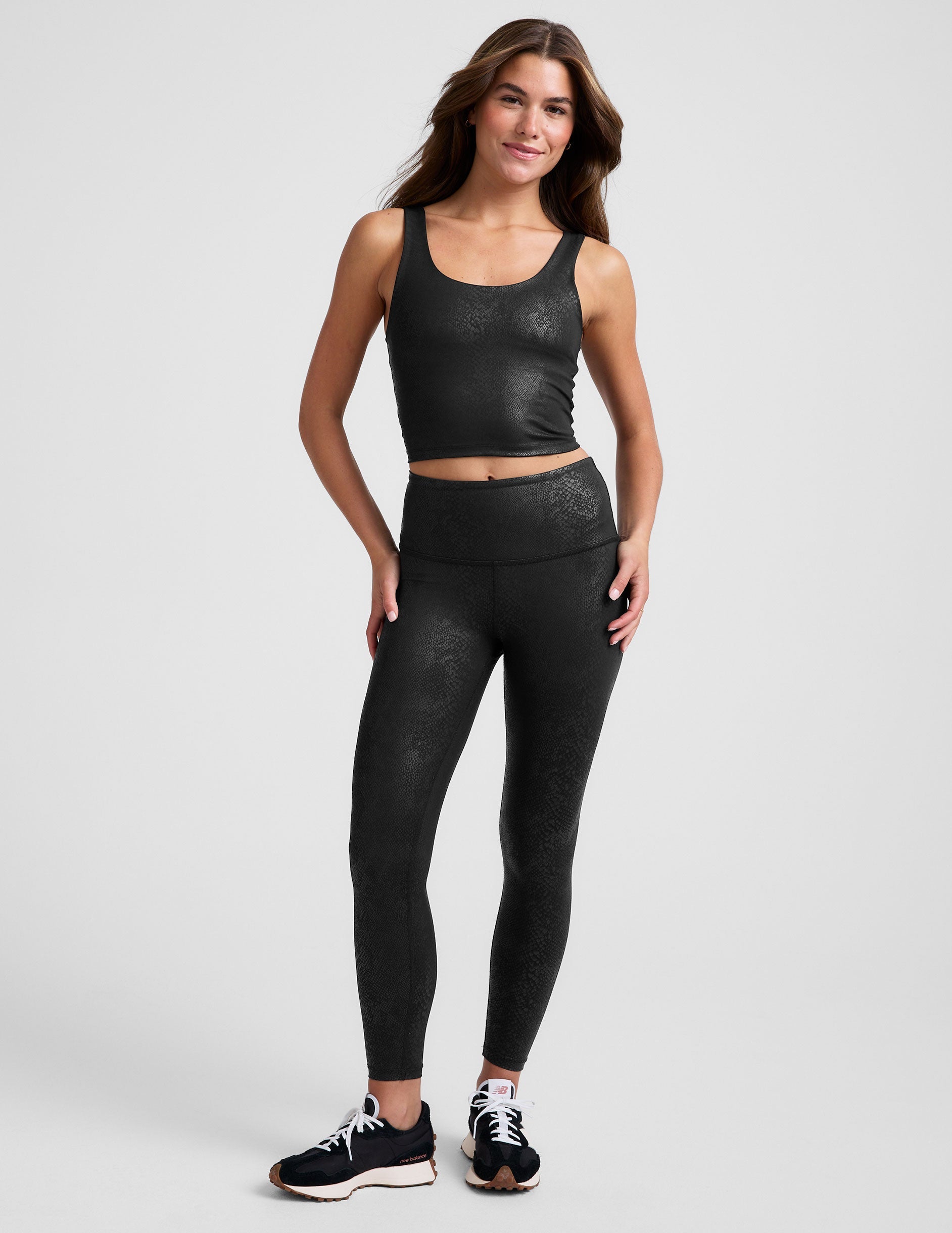 PowerShine Viper Print Cropped Tank
