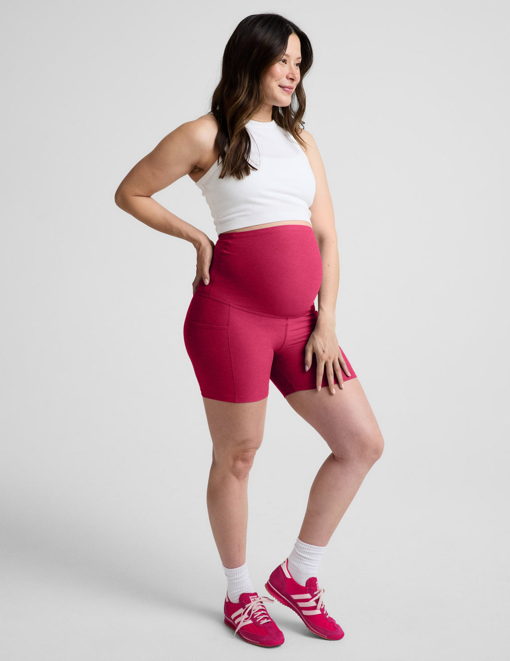 Spacedye? Keep Pace 5  Maternity Pocket Biker Short