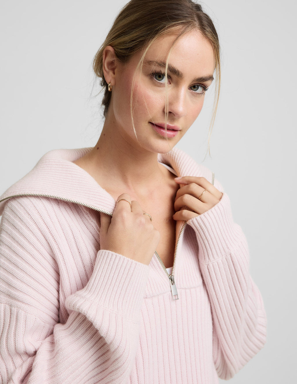 Wool Blend Collared Pullover