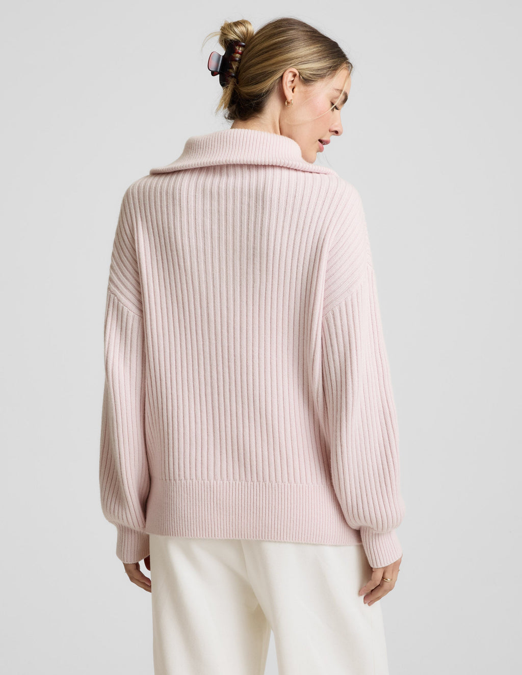 Wool Blend Collared Pullover