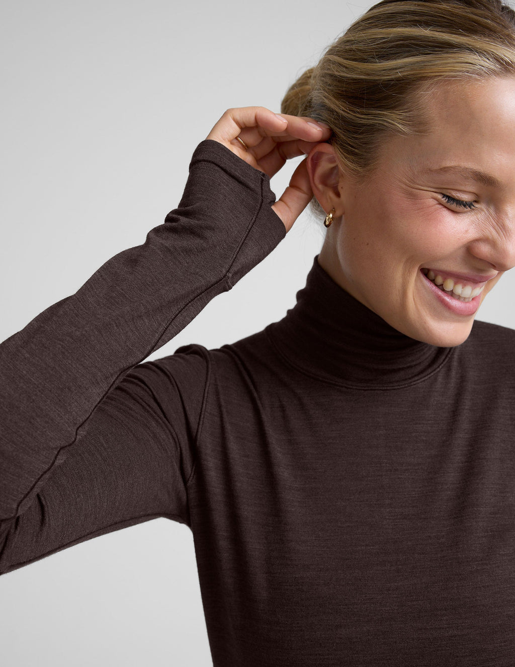 LuxeKnit Merino Wool Turtleneck