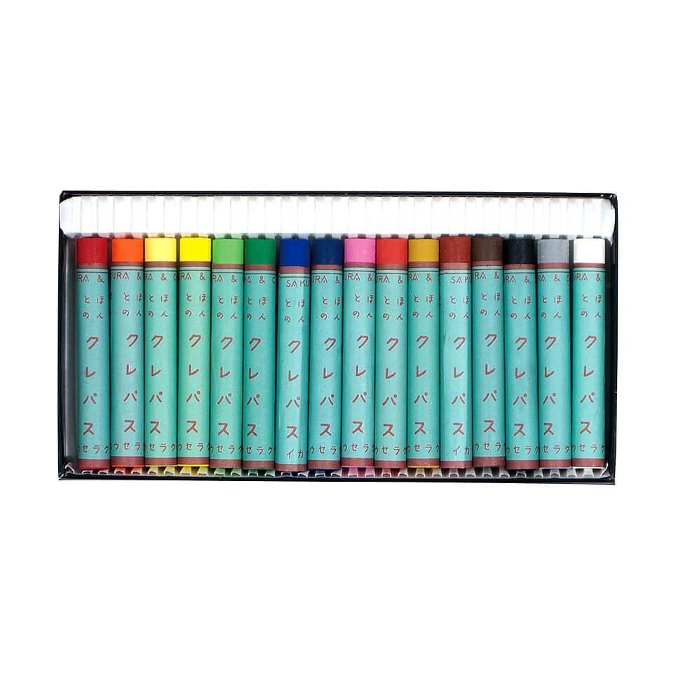 Honto no Crepas 16 Color Reprint Edition Crayons / SAKURA