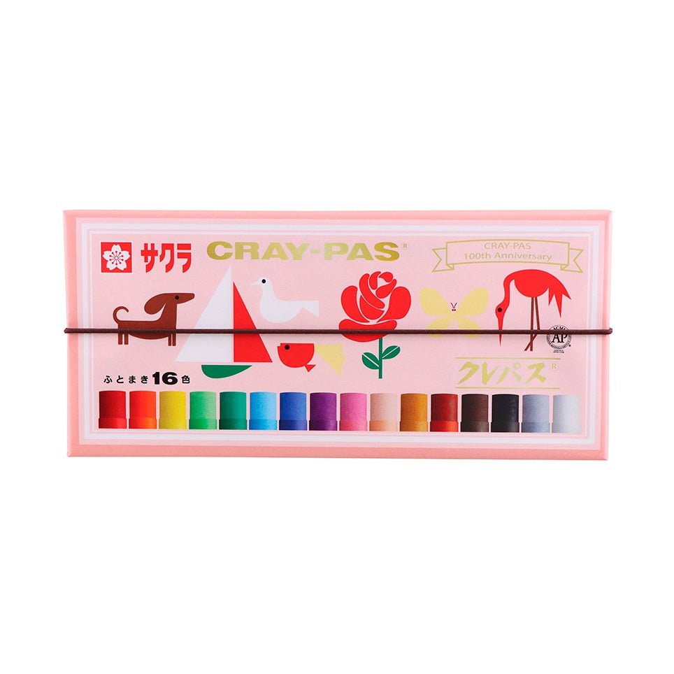 [Limited] Cray-Pas Wide 16 Colors Anniversary Oil Pastel Set / SAKURA