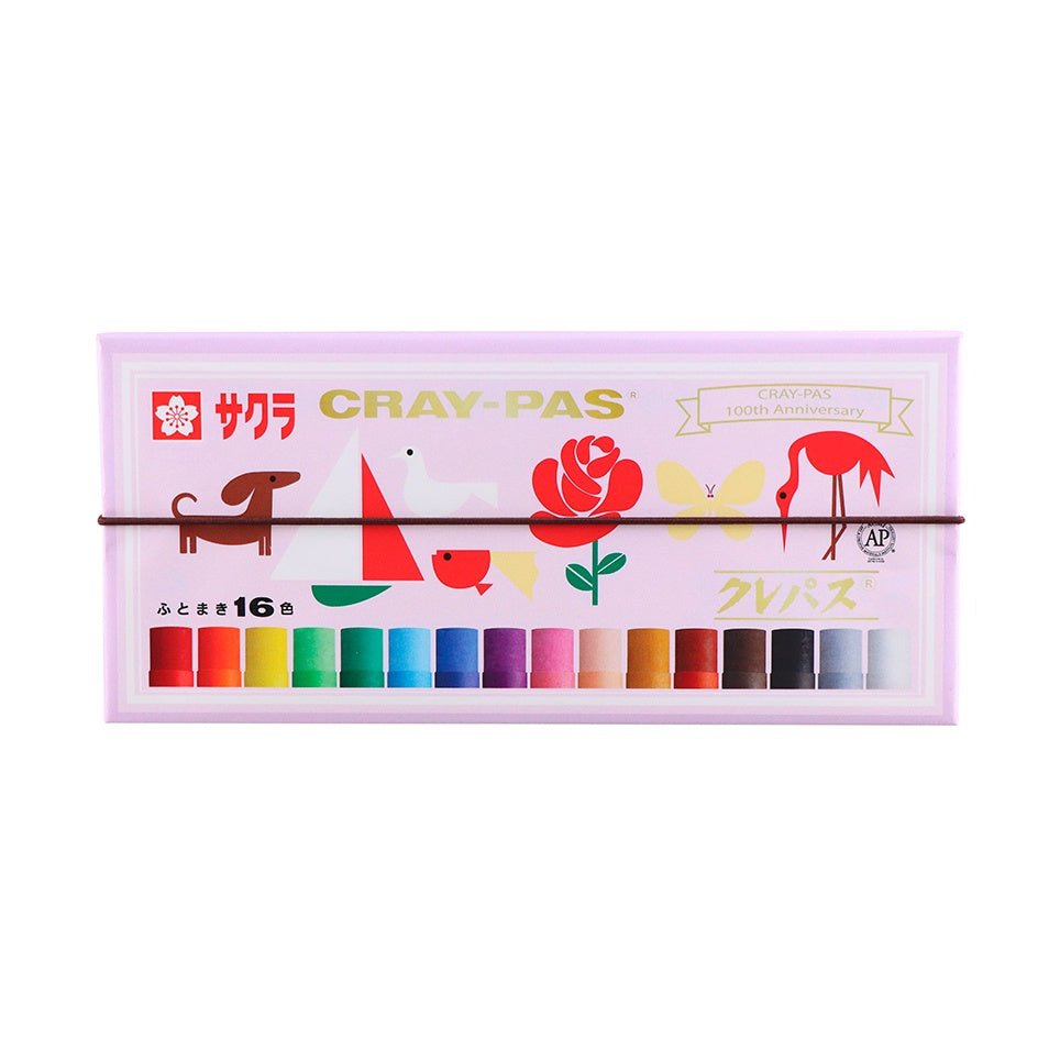 [Limited] Cray-Pas Wide 16 Colors Anniversary Oil Pastel Set / SAKURA