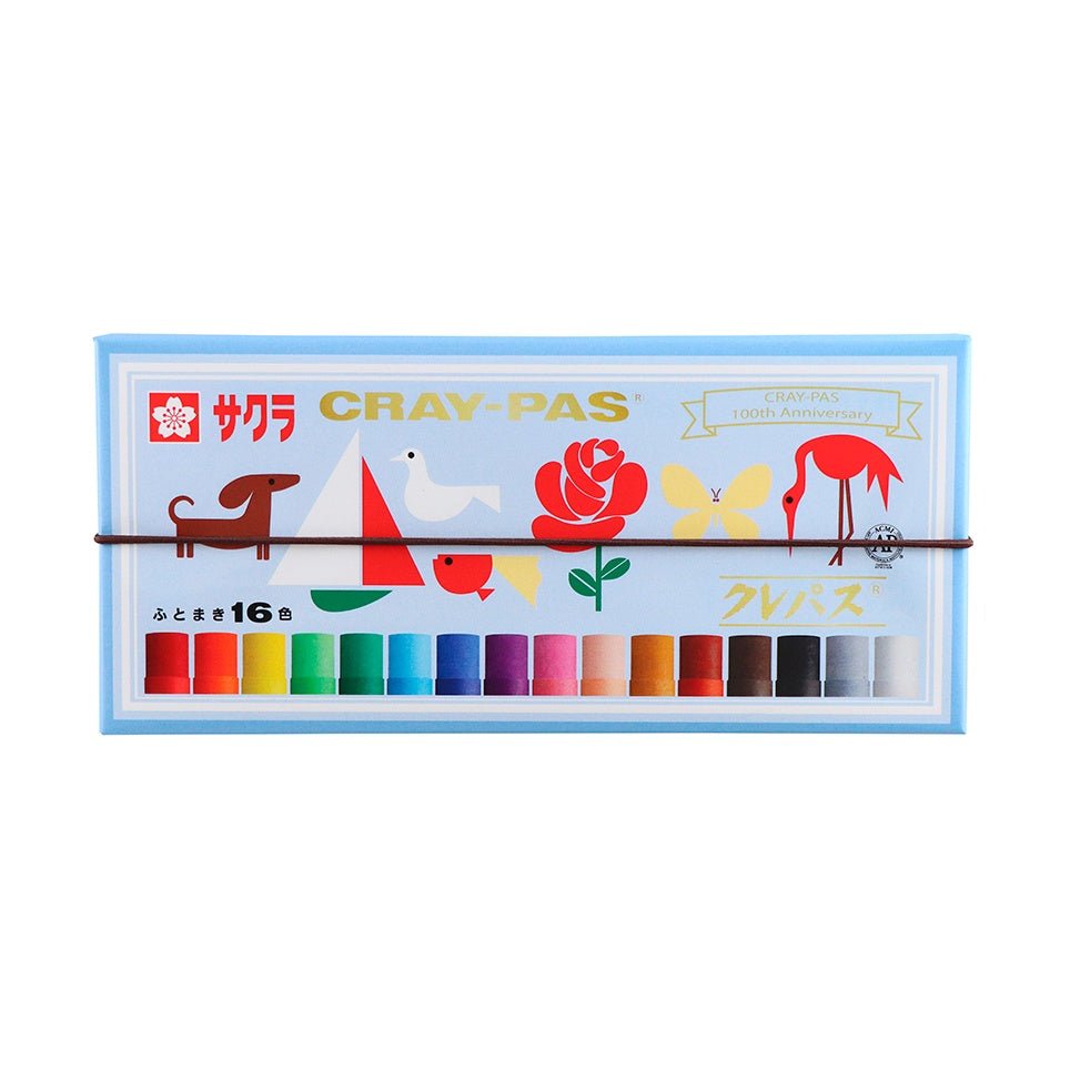 [Limited] Cray-Pas Wide 16 Colors Anniversary Oil Pastel Set / SAKURA