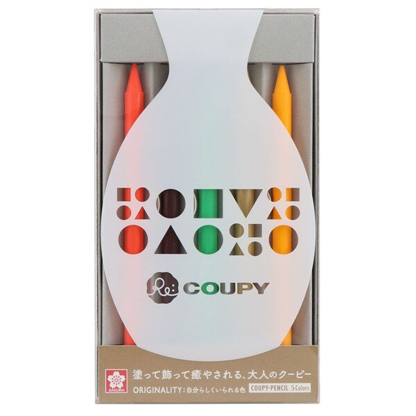 Re: COUPY Crayons 5 Color Set / SAKURA