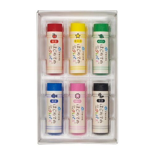 Washable Beginner's Futo Futo Craypas 6 Colors / SAKURA