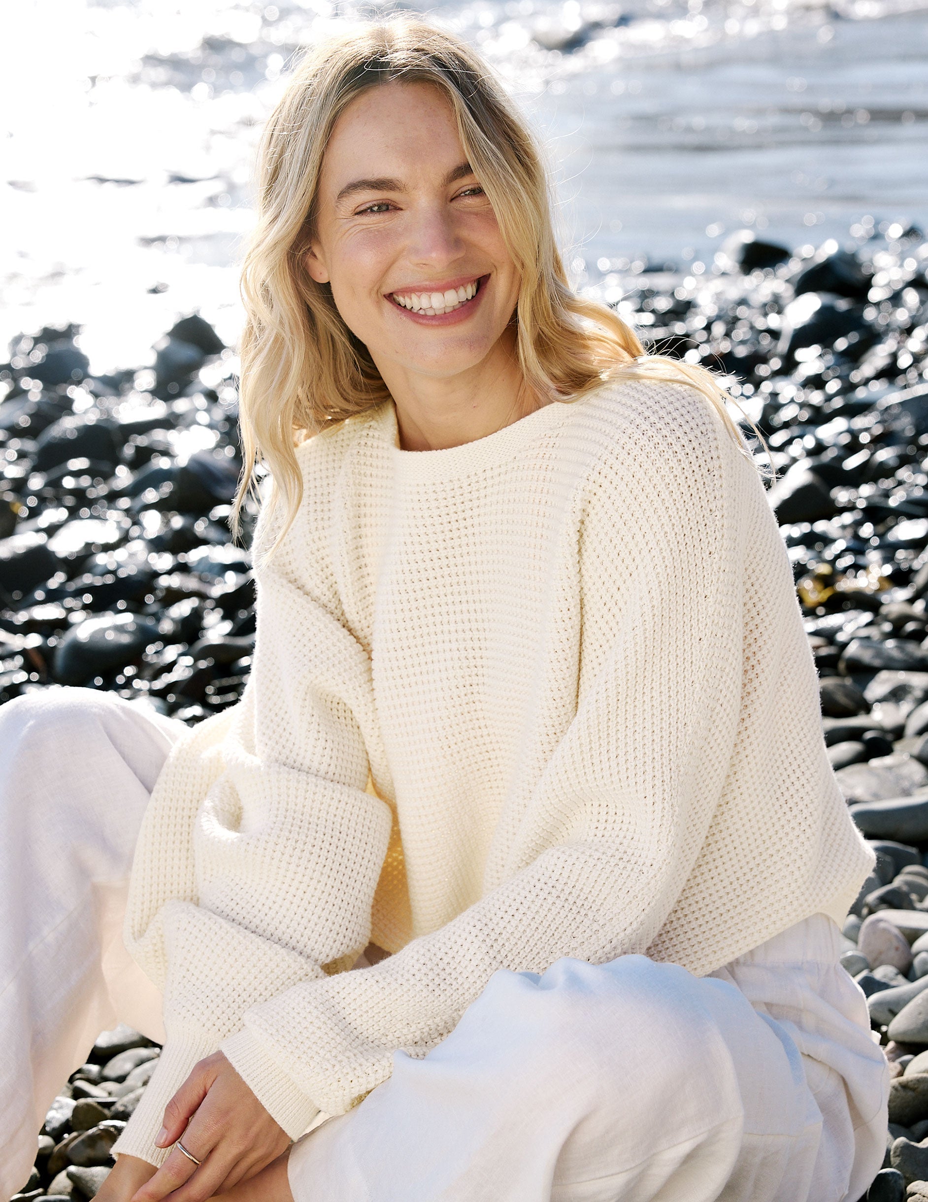 Ready For Barre Cropped Sweater